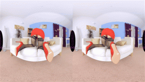 The English Mansion - Miss Jessica - Upskirt Red Panties - Femdom VR